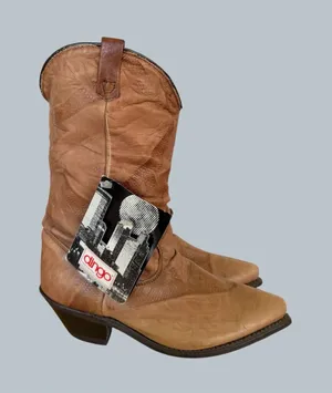 Dingo Vintage Women's Brown Leather Slouch Boot Size 6.5 #267025 thumbnail 1