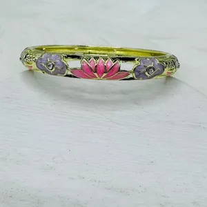 Flower Enamel Cloisonne Bracelet Bangle Bundle thumbnail 7
