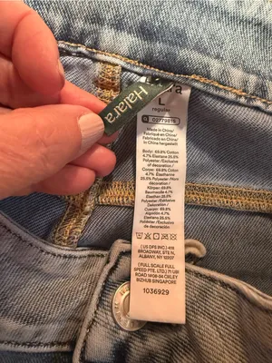 Halara Womens Denim Straight leg Jeans Size L large Light Wash 5-Pocket thumbnail 5