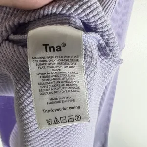 Aritzia TNA Size XXS Alder Thermal Waffle Knit Long Sleeve‎ Lilac Purple Casual thumbnail 8
