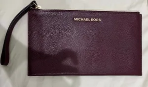 Michael Kors Burgundy Wristlet thumbnail 1