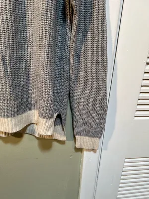 RD Style Stitch Fix Women’s Size Large Wilkes Colorblocked Raglan Sweater Gray thumbnail 5