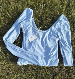 Aerie Smoothez Baby Blue Bodysuit NWT thumbnail 1