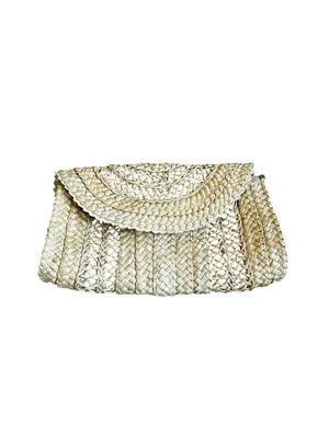 Raffia Straw Woven Crossbody Envelope Clutch Bag Beach Vacation Boho thumbnail 4