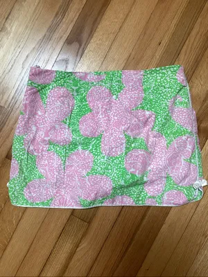 Lilly Pulitzer pink and green floral pattern skort size 8 thumbnail 6