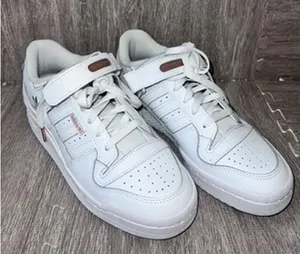 Adidas Women's Forum Low Sneakers White Rose‎ Gold Size 8.5 Casual thumbnail 1