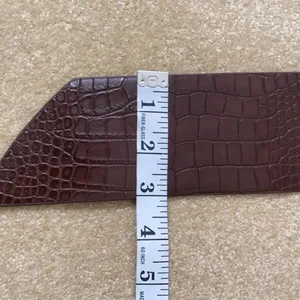 Women’s Barkwood Brown Wide Belt with Gold Buckle M NWT thumbnail 4