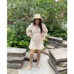 Red Dress Boutique Just Me Ivory Scallop Lace Dress thumbnail 13