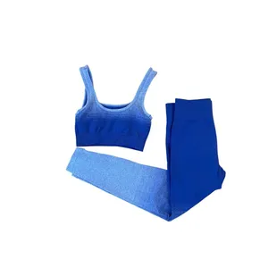 Adore Me Earth Republic Lilah Blue Purple Ombre Leggins Sports Bra Set Small thumbnail 3
