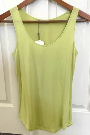 Oasis greenish yellow tank top thumbnail 1