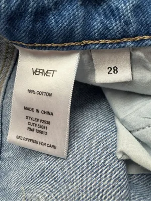 Vervet Distressed Split Hem Straight Jeans Women’s 28 thumbnail 4