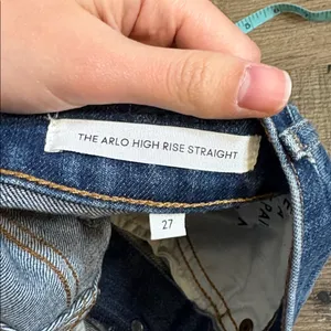 Aritzia Denim Forum Arlo High Rise Straight Ankle thumbnail 7