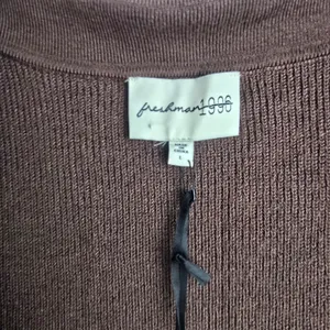 Freshman NWT 55O Knit‎ Collared V Neck Short Sleeve Bodycon Midi Dress Brown L thumbnail 5
