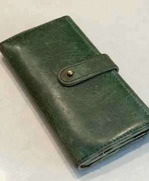 Portland Leather Green Wallet thumbnail 1