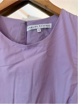 Women's English Factory Mini Dress Size S Purple thumbnail 3