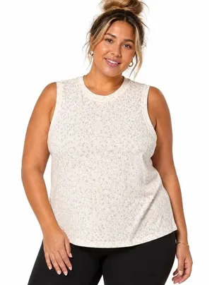 All In Motion Womens XL Tank Top Lot 2 Leopard Print Orange Gray thumbnail 1