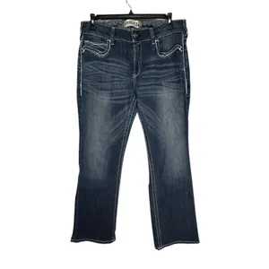 Ariat Real Denim Bootcut Jeans Dark Wash Contrast Stitch 33R‎ 10017510 thumbnail 10