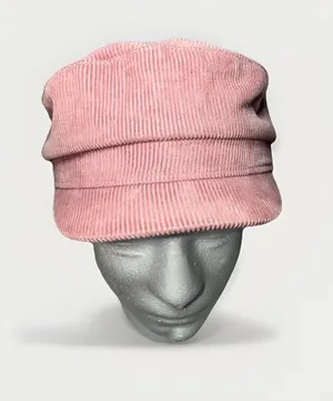 H&M Corduroy Pink Beret Women's Cabby Cap One Size Large thumbnail 1