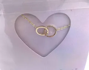 Rae Dunn I Couldn’t Say “I Do” Without You Jewelry 16+2” CZ GoldTone Necklace thumbnail 2