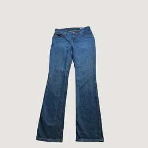 Wrangler Q-Baby Ultimate Riding Jeans Blue Bootcut Mid Rise 7/8x36 Womens thumbnail 8