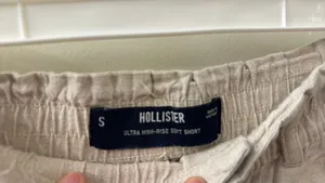 Hollister Linen Blend High-Rise Shorts thumbnail 3