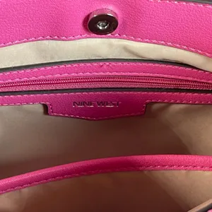 Nine West | Hot Pink Vegan Leather Crossbody Purse thumbnail 9