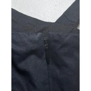 Lauren Ralph Lauren Black‎ Cotton Fit Flare Midi Dress 16 Square Neck Tiered thumbnail 4
