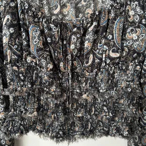 Free People Lolita Smocked Paisley Print Top Sz L thumbnail 6