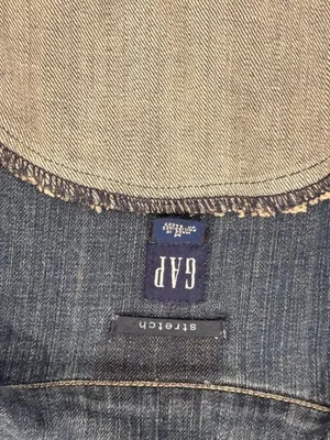 Gap Jeans women's medium blue denim stretch jacket thumbnail 2