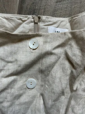 LPA Cream Button-Front Mini Dress thumbnail 3