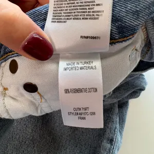 AGOLDE Fran Jeans Women 23 Light Blue High Rise Straight Leg Button Fly A9157C thumbnail 8