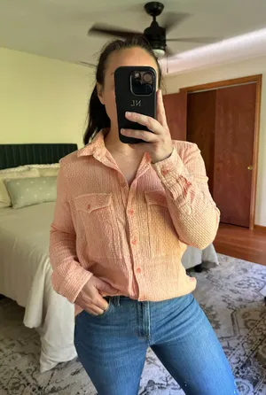 Free People Button Down Shirt thumbnail 1