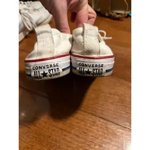 Converse Chuck Taylor All Star Low Top Cream Canvas Sneakers‎ Women's Size 7 thumbnail 7
