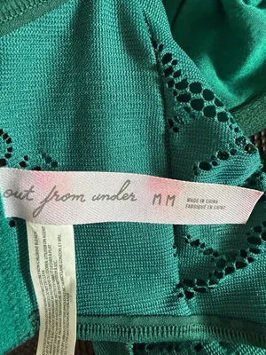 Urban Outfitters Lace Fairycore Romantic Corset Style Bustier Green Cami Top Medium Whimsical thumbnail 8
