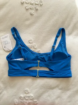 Time & Tru NWT Cage Back Bikini Top - Royal Blue - S thumbnail 6