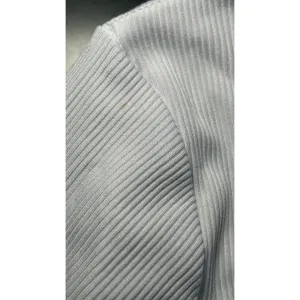 Lululemon Ribbed Full Zip Hoodie 10 White Slim‎ Fit Activewear Long Sleeve READ thumbnail 7