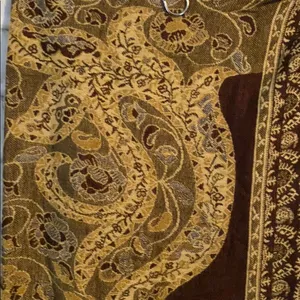 Pashmina paisley dark colors scarf (A) thumbnail 2