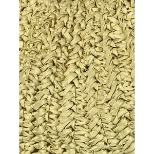 Ramla Woven Raffia Creasant Top Handle Bag Purse Tan Straw Boho Beach Vacation thumbnail 3