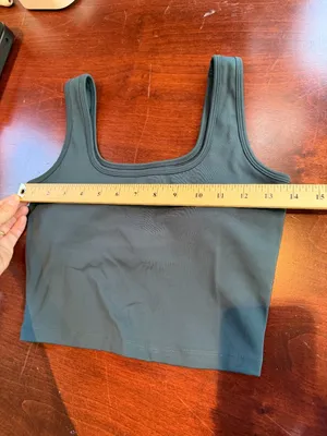 Stack Brand Embrace Square Neck Tank Dark Sea (Green) Colorway Size Small thumbnail 5