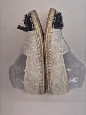 Circus by SAM EDELMAN Women 6 Loretta Tan Espadrille Black Bead Academia Flats thumbnail 3