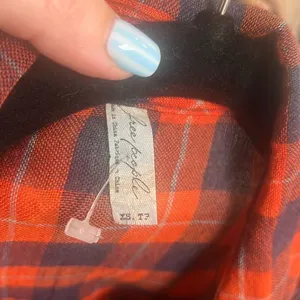 ✨Free People Gauze Plaid Flannel Sz XS T-Shirt✨ thumbnail 9