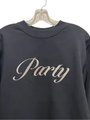 Universal Thread Party Graphic Sweatshirt Black Women Size Large Pullover thumbnail 3