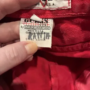 Guess by Georges Marciano Vintage Mid Rise Button Fly Red Jeans - Women's 29 thumbnail 12