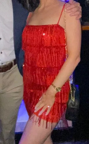 Red Sequin Boutique Dress thumbnail 1