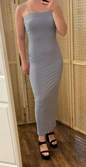 Bodycon maxi dress Blue Size M thumbnail 1