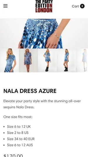 Light blue seashell mini dress- the most unique and beautiful dress ever thumbnail 7