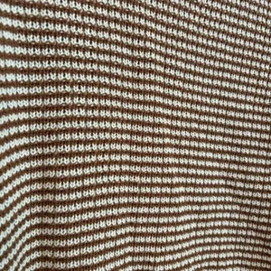 Hem & Thread Medium Rust White Patterned‎ Sweater Pullover Grandpacore thumbnail 8