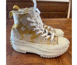 Converse Run Star high top sneaker size women 5 thumbnail 2