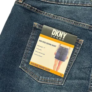 New Women’s DKNY Mid Rise Denim Skirt Size 12 thumbnail 8