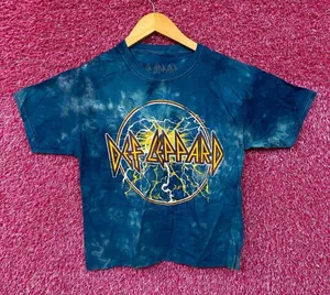 Def Leppard Adrenalize Album Art Glam Metal Band Crop Top S thumbnail 1